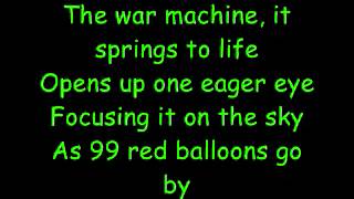 99 Red Balloons  Goldfinger With German Lyrics [upl. by Ataner]