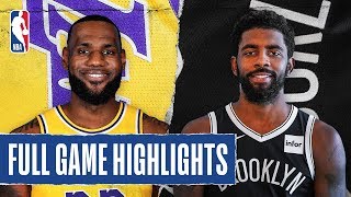 LAKERS at NETS  FULL GAME HIGHLIGHTS  January 23 2020 [upl. by Assila]