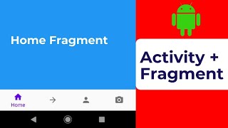 Bottom navigation bar  Android studio  with Fragments and activity [upl. by Souvaine163]