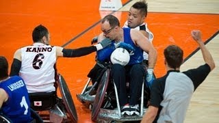 Wheelchair rugby highlights  London 2012 Paralympic Games [upl. by Keever]