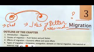 ICSE class 8 geography chapter 3 Migration [upl. by Yssenhguahs]