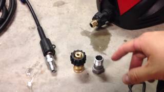 How To Add Quick Connects Disconnects to Electric Pressure Washer [upl. by Lifton]