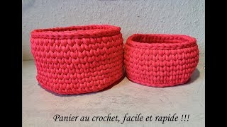 Tuto panier au crochet [upl. by Sigvard]