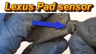 How to Lexus Brake Pad Sensor Remove Install [upl. by Neelav291]