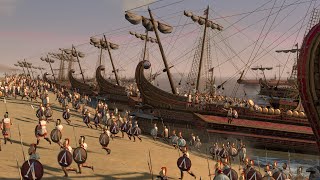 SPARTANS BEACH LANDING  Total War ROME 2 [upl. by Honoria674]