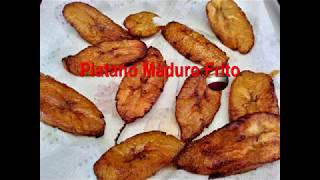 Platano Macho Maduro Frito [upl. by Achilles704]