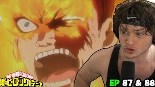 ENDEAVOR GOES PLUS ULTRA  ENDEAVOR VS NOMU  My Hero Academia Episodes 87 amp 88 Reaction [upl. by Dougal]