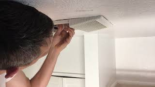 How to Remove Bathroom Exhaust Fan Cover [upl. by Fawcett]