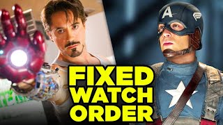 MCU BEST WATCH ORDER We Fixed Marvels Timeline [upl. by Auhsoj81]