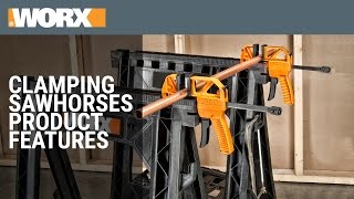 Clamping Sawhorses  Product Features [upl. by Atniuq]