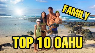 TOP 10 THINGS TO DO IN OAHU  Family Edition Hawaii [upl. by Naujed111]