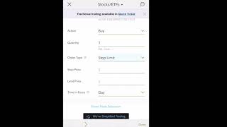 Stop Loss with Fidelity App 3min [upl. by Hallimaj370]