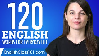 120 English Words for Everyday Life  Basic Vocabulary 6 [upl. by Normi]