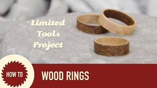 How to Make Wood Rings with Veneer [upl. by Roane]