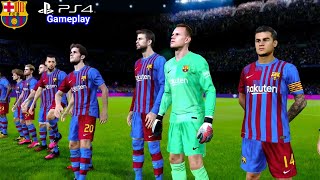 Efootball PES Update 2022 Barcelona Champions League [upl. by Ola]