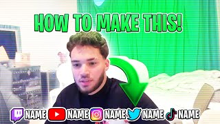 HOW TO MAKE A SOCIAL MEDIA OVERLAY LIKE SSB Adin Ross ShnaggyHose CUFFEM Izi Prime etc [upl. by Niowtna]