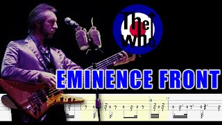 The Who  Eminence Front Bass Tabs  Tutorial By John Entwistle [upl. by Marlane319]