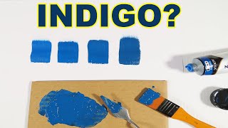 How To Make Indigo Color With Acrylic Paint [upl. by Gittel854]