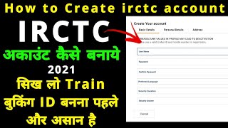 How to Create IRCTC Account in PC  IRCTC Train Ticket Booking Id Kaise Banega  theamitkt [upl. by Holden]