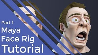 Face Rigging in Maya  Part 1 [upl. by Clapp]