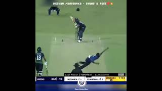 Dilshan Madusanka Swing Bowling [upl. by Fritze]