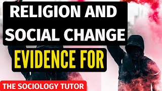 Religion and Social Change Sociology A Level [upl. by Nylirrej]