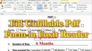 how to Fill unfillable Pdf form in foxit reader [upl. by Lahcsap64]