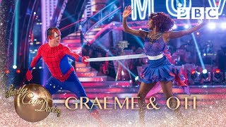 Graeme Swann amp Oti Mabuse Charleston to Spiderman  BBC Strictly 2018 [upl. by Lavella]