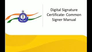 Icegate Document Signing and Icegate Document Uploading Icegate DSC settings [upl. by Hesta381]