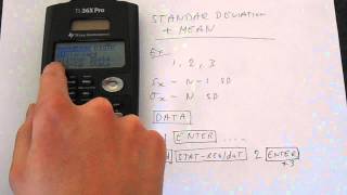 TI 36x Pro Basic Statistics Standard Deviation and Mean Tutorial [upl. by Spalla159]