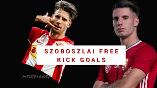 Szoboszlai Dominik FREE KICK GOALS [upl. by Sihon88]