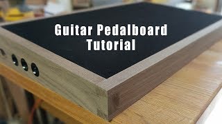 DIY Walnut Pedalboard  Tutorial Video [upl. by Eilagam]