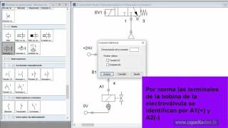 Circuito electroneumático básico 1 [upl. by Ingemar352]