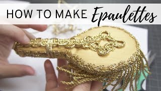 How to Make Epaulettes  DIY  NO SEW Shoulder Epaulet [upl. by Oah153]