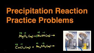 Precipitation Reaction Practice Problems amp Examples [upl. by Eletnahc]