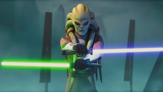 Grievous vs Kit Fisto 4K HDR  Star Wars The Clone Wars [upl. by Mychal]