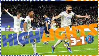 HIGHLIGHTS  Real Madrid 31 PSG  UEFA Champions League [upl. by Atiral]