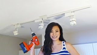 How to Install Track Lighting  Changing a Light Fixture For Beginners [upl. by Itch]