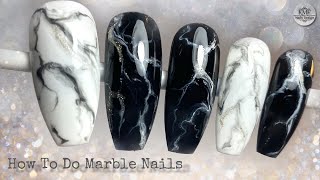 How to do Easy MARBLE NAILS Design 👌  KMF Nails Design [upl. by Htidirem654]