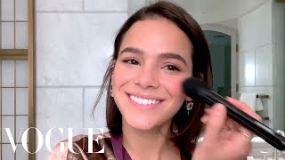 Blue Beetle Star Bruna Marquezines Guide to Brazilian Glow in the Winter  Beauty Secrets  Vogue [upl. by Iur]