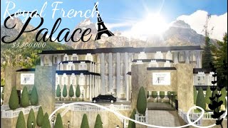 Bloxburg Mansion Build 33M Royal French Palace Tour [upl. by Ddat]