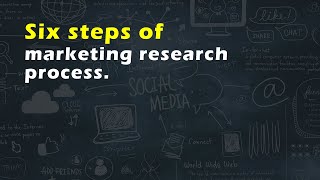 Six steps of marketing research process [upl. by Alul]