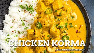 Chicken Korma Recipe The Best Indian Chicken Curry [upl. by Annoval]