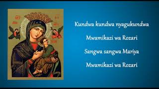 Mwamikazi wa Rozari  Chorale Nyampinga Lyrics [upl. by Mabel]