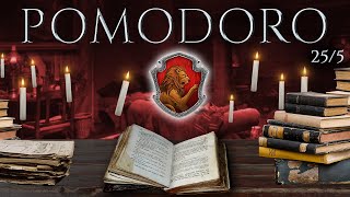 GRYFFINDOR 📚 POMODORO Study Session 255  Harry Potter Ambience 📚 Focus Relax amp Study in Hogwarts [upl. by Jankell92]