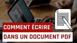 Comment écrire dans un document PDF [upl. by Yenduhc]