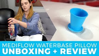 Mediflow Waterbase Pillow Unboxing  Demo  Review A Pillow Designed to Reduce Cervical Neck Pain [upl. by Teena609]