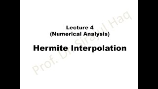 Hermite Polynomial  Lecture 4 [upl. by Nedac]