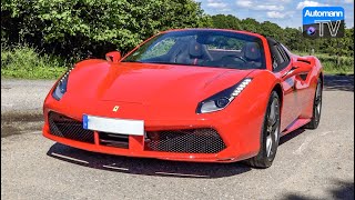 Ferrari 488 Spider 670hp  DRIVE amp SOUND 60FPS [upl. by Gardia]