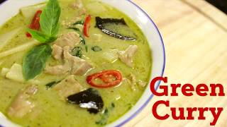 Thai Green Curry Recipe แกงเขียวหวาน  Hot Thai Kitchen [upl. by Nangem]